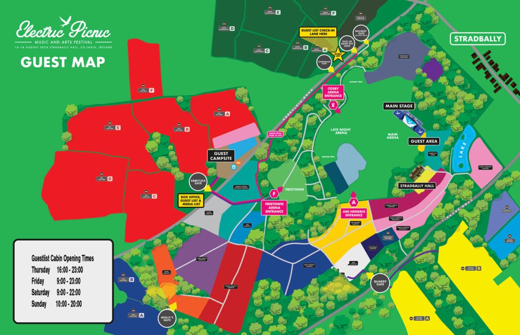 Electric Picnic Map