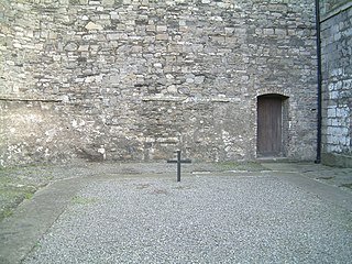 The Cross marks where the leaders of the 1916 Rising were executed.